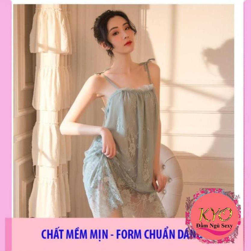 [  Siêu Đẹp- LOẠI I] ♥Ảnh Thật♥4 màu Váy Ngủ Xuyên Thấu B1023 Đầm Công Chúa Voan Ren Cao Cấp Quảng Châu | BigBuy360 - bigbuy360.vn