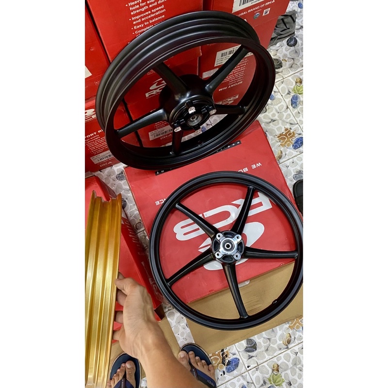 Mâm RCB 5 cây bản 1.85-2.5 bản zin / bản lớn ex135 2011 /LC5S