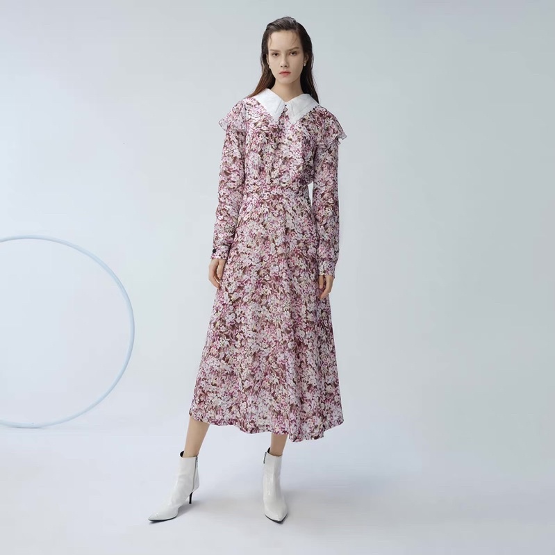 Đầm hoa tím Lily