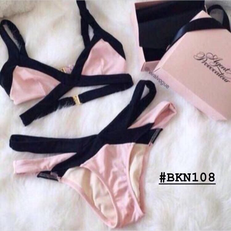 [BKN108] Bikini Đồ bơi 2 mảnh cam hồng sexy