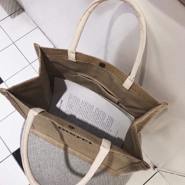 Túi cói loại 1 - ảnh thật