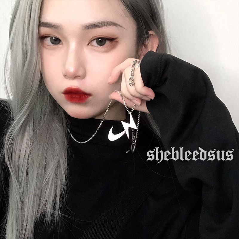 Vòng Cổ Gắn Mặt Hình Sấm Sét Cá Tính Phong Cách Retro