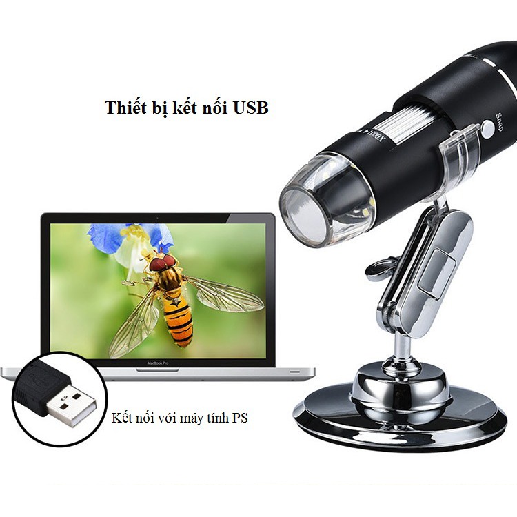 Kính hiển vi 💗FREESHIP💗 Kính hiển vi điện tử 1600x cắm cổng USB