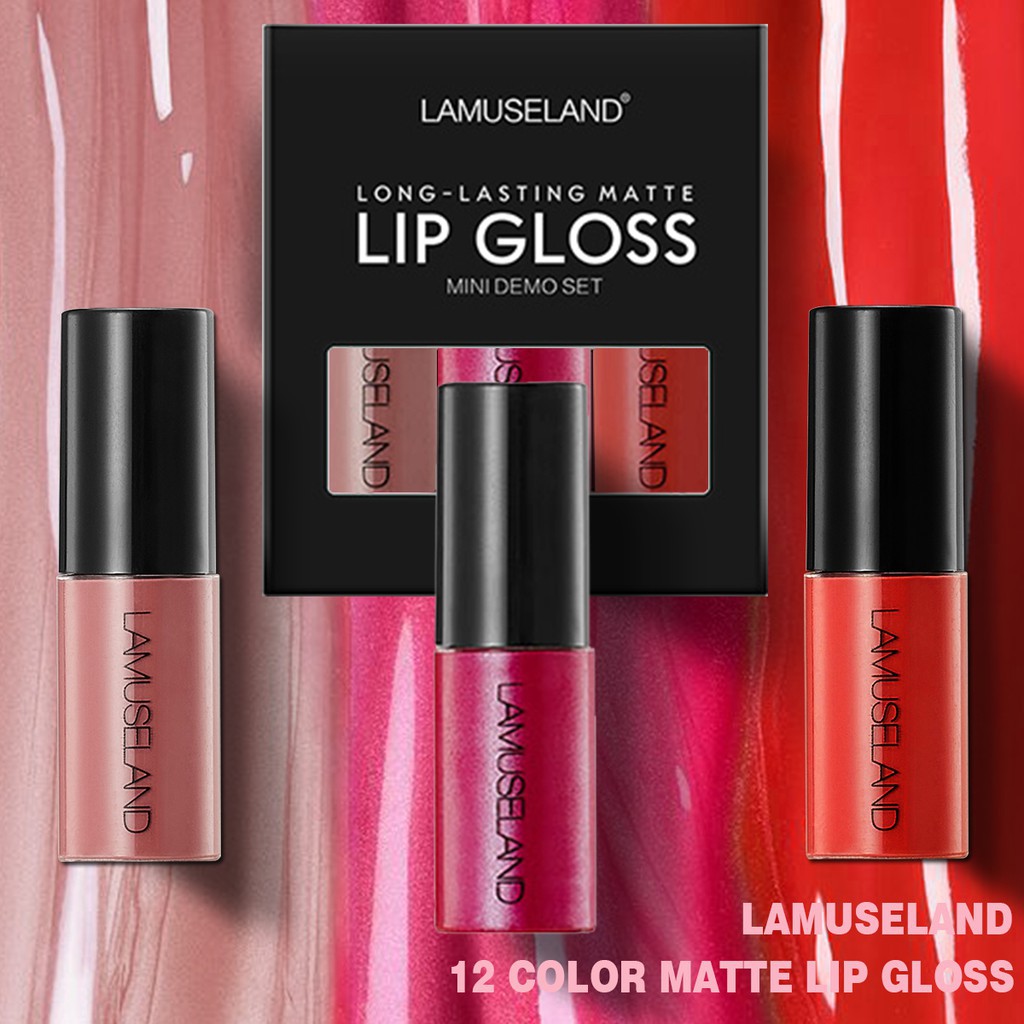 [Hàng mới về] Son kem lì kháng nước lâu trôi 12 màu lựa chọn LAMUSELAND | BigBuy360 - bigbuy360.vn