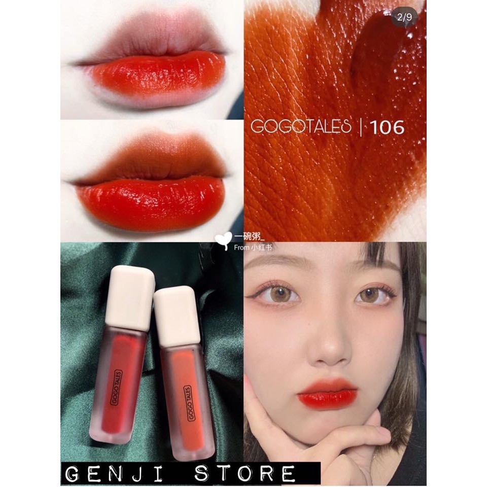 (HÀNG NỘI ĐỊA TRUNG) Son kem lì mịn môi Gogo Tales Crafted Elegance Matte Lip