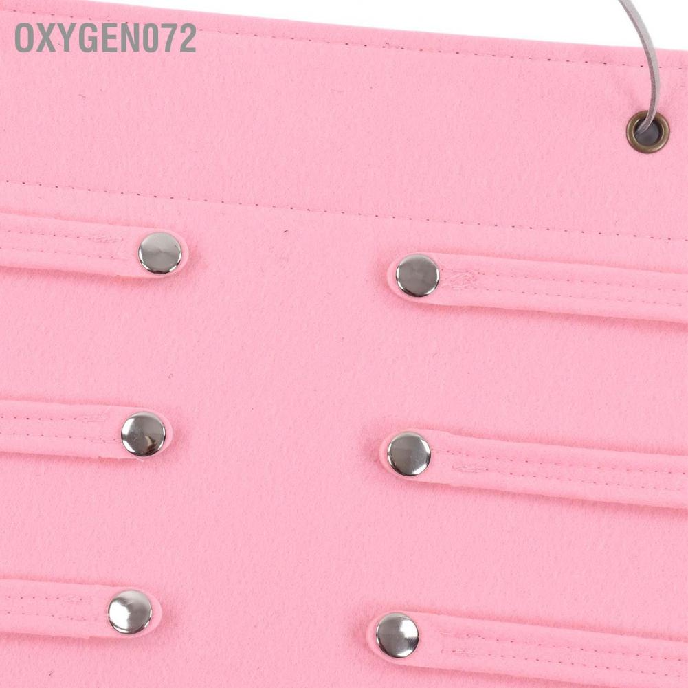 Oxygen072 Oxygen072 Giá đỡ lưu trữ nơ cài tóc Cô gái nỉ Treo tường băng đô Người tổ chức cho Phụ kiện kẹp