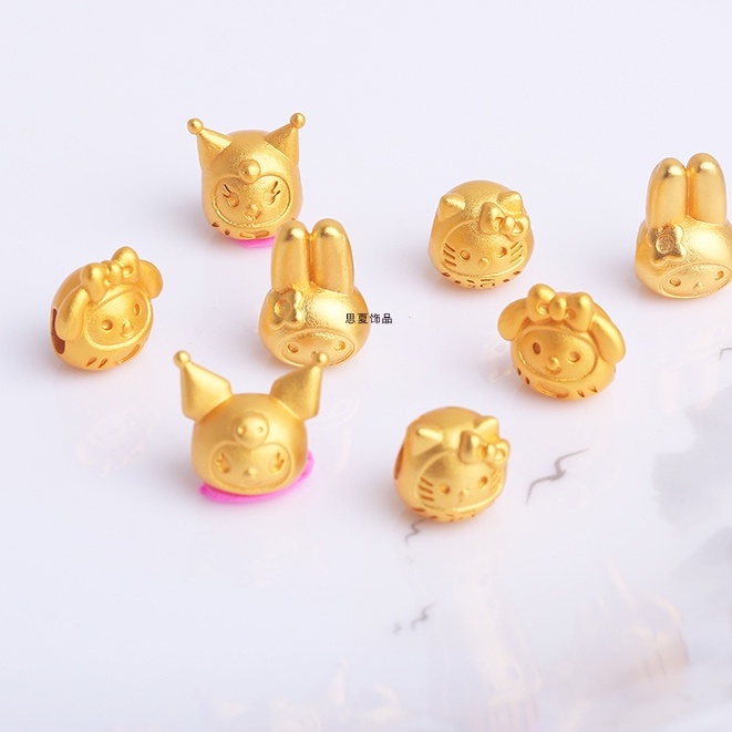 [Hàng Có Sẵn Giao Hàng Ngay Lập Phương] Vòng Tay Chuỗi Hạt Vàng Method Truyền Màu Vàng Hoạt Hình Kuromi Mclody kitty Dharma Dây Bện Chống Trượt Không Gây Dị Ứng Cho Nam Và Nữ Trang Sức Tự Làm