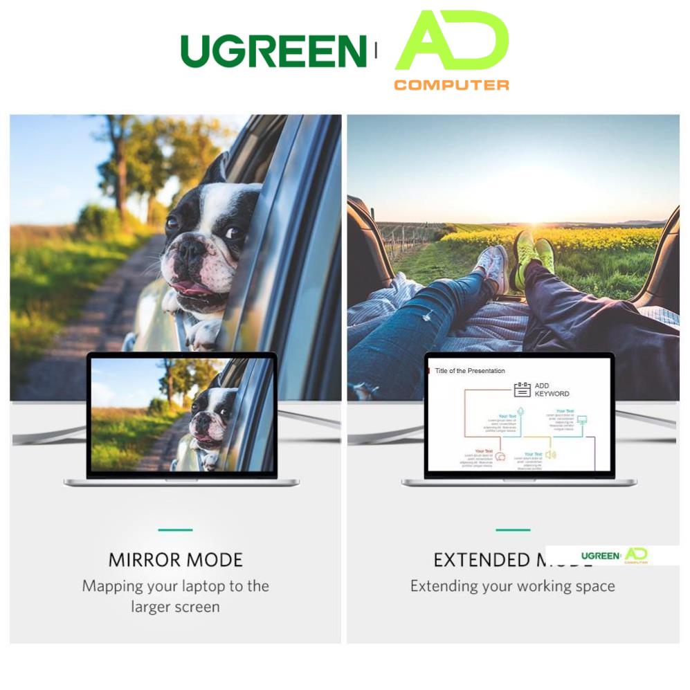 Cáp chuyển đổi USB-C sang HDMI UGREEN MM121 - Hàng phân phối chính hãng - Bảo hành 18 tháng