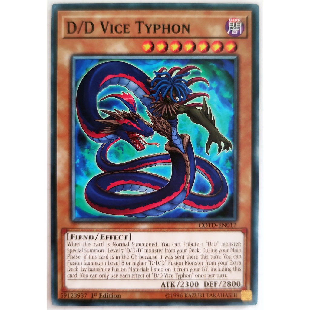 [Thẻ Yugioh] D/D Vice Typhon |EN| Common (ARC-V)