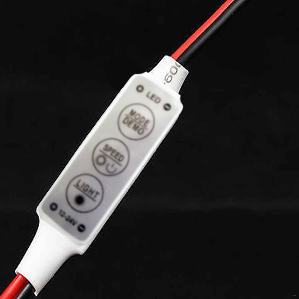 Bộ điều khiển làm mờ ánh sáng dải LED mini 12V với công tắc bật tắt cho 3528 5050