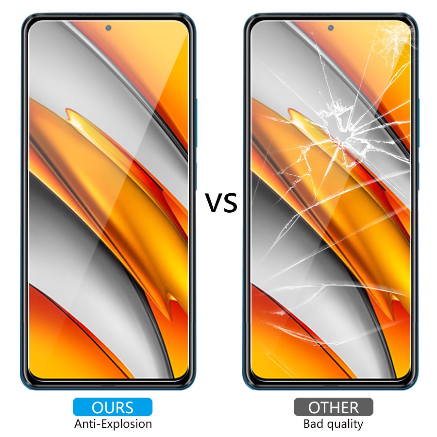 Kính Cường Lực Bảo Vệ Màn Hình Cho Xiaomi Mi 9T 10T 11T Pro 11 Lite Poco F2 F3 M3 M4 X3 X4 X5 Redmi Note 7 8 9 9S 10 10S 11 11S 12 12S 9A 9C 10C