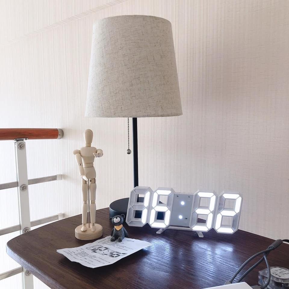 Đồng hồ led để bàn có báo thức, đo nhiệt độ phong cách Hàn Quốc - Căn Phòng Chill