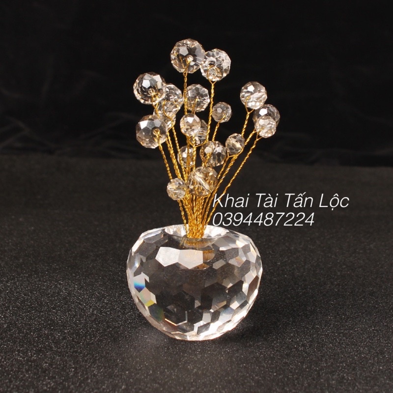 Quả táo pha Lê tăng cường năng lượng bình an và tài Lộc
