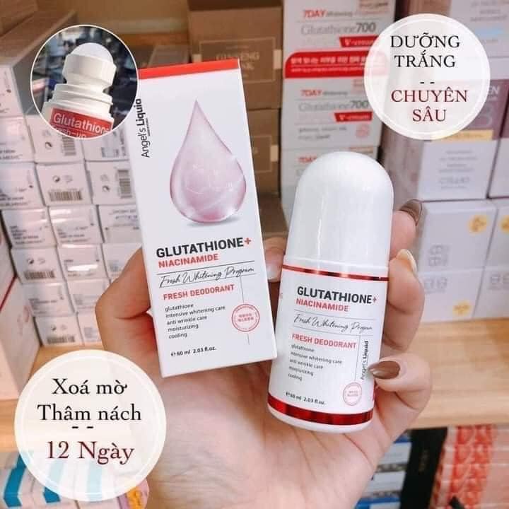 Lăn nách Glutathione Angel's Liquid khử mùi cơ thể, giảm thâm. Lăn khử mùi Glutathione Fresh Whitening 60ml