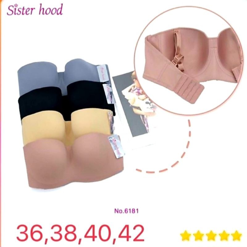 [Size 36-50] Áo lót nữ bigsize chống tụt, áo cup ngực Thái Lan Sister Hood 6181, 6182