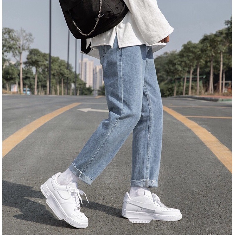 Quan jean nam Baggy rách gấu R-01 Style hàn quốc 2021 | BigBuy360 - bigbuy360.vn