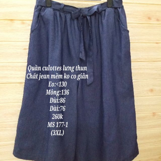 QUẦN CULOTTES BIG SIZE