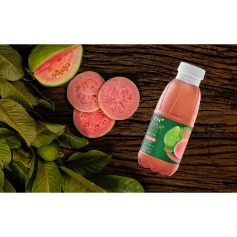 Lốc 6 chai nước ép ổi TH true JUICE 350ml × 6 chai