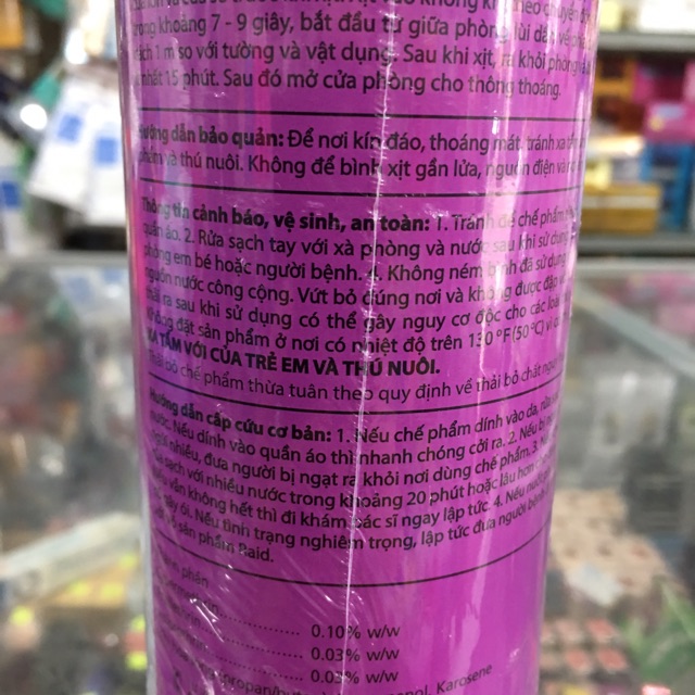 Xịt côn trùng RAID không mùi 600ml