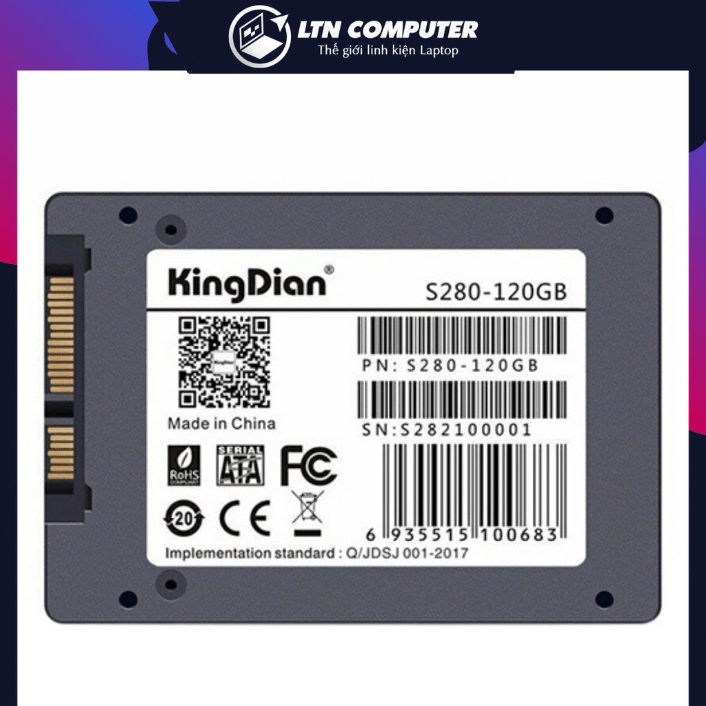 Ổ cứng Laptop SSD 120Gb tốc độ cao - Chính hãng - Mới 100% - Bảo hành 3 năm - SSD 120GB KINGDIAN | BigBuy360 - bigbuy360.vn