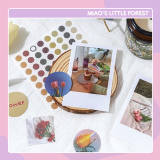 Sticker MIAO'S LITTLE FOREST túi 80 hình dán ảnh phong cách aesthetic trang trí sổ tay bullet journal MST371