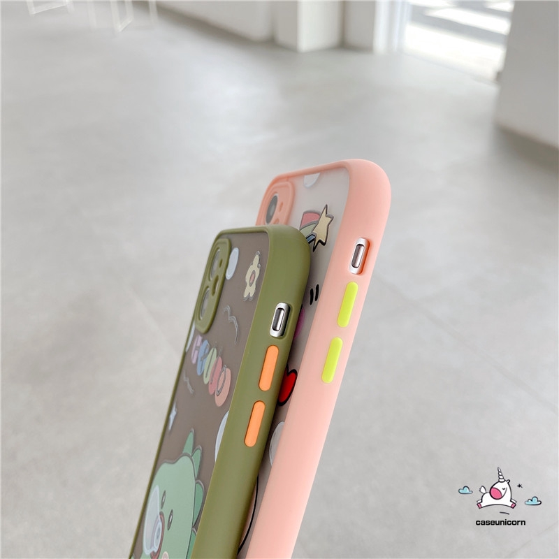 Ốp điện thoại nhám chống sốc hình khủng long cho iPhone 11 iPhone 8plus 7plus 6 6s Plus 7 8 XR XS MAX 11Pro Max SE 2020 | BigBuy360 - bigbuy360.vn