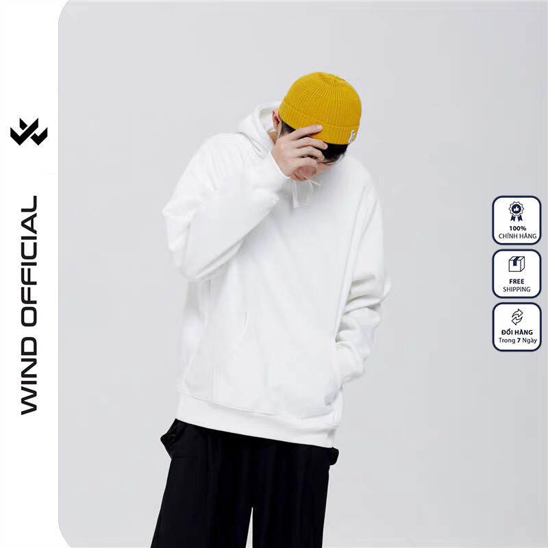 Áo hoodie form rộng WIND unisex nỉ bông BASIC HD21 thời trang nam nữ oversize ulzzang | BigBuy360 - bigbuy360.vn