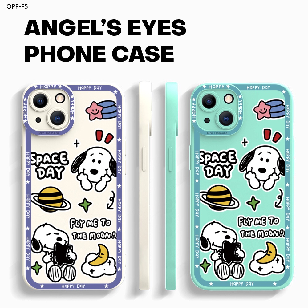 OPPO F5 F7 F9 F11 Youth Pro Cho Ốp lưng điện thoại In Hình Happy Snoopy Thicken
