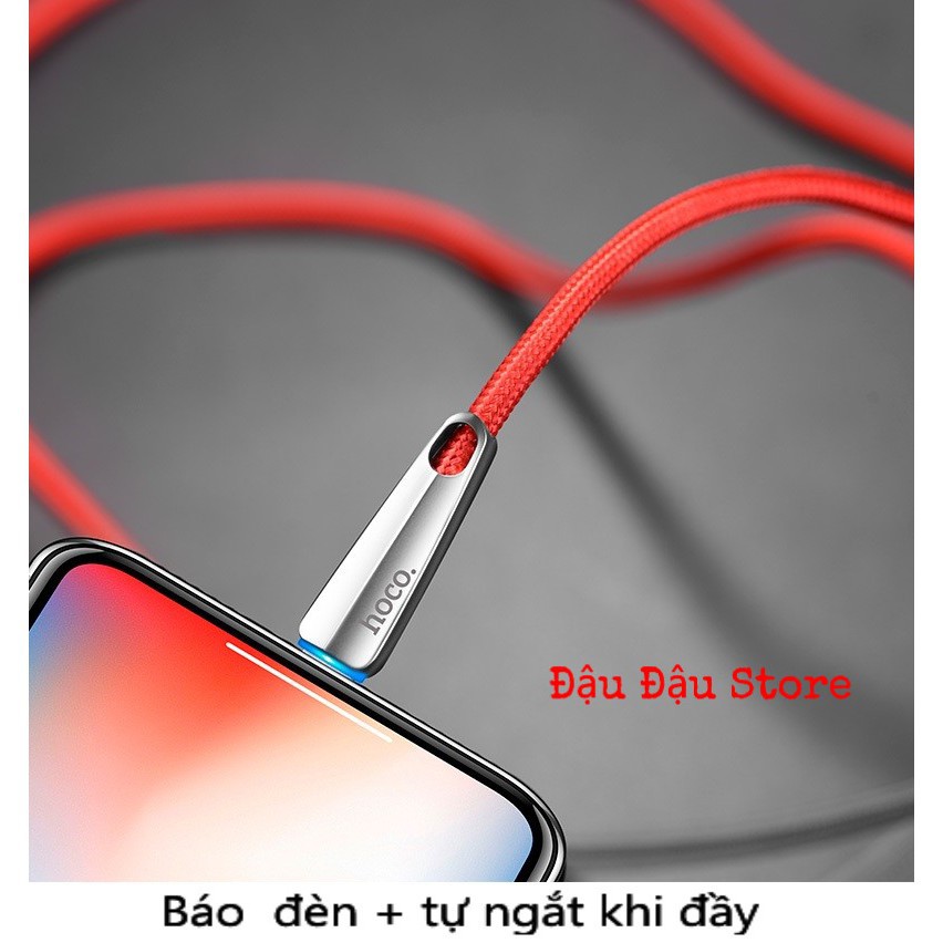 Cáp Sạc Nhanh Tự Ngắt iPhone iPad Hoco U35<Vuaphukienso>