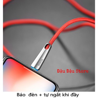 Cáp sạc nhanh tự ngắt iphone ipad hoco u35