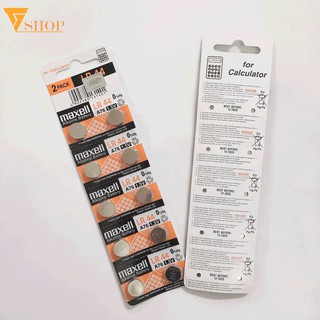 Pin LR44 A76 Maxell ( vỉ 1 viên) chính hãng