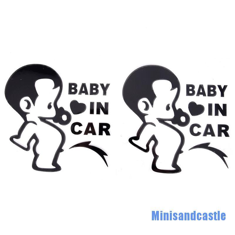 Miếng Dán Trang Trí Cửa Sổ Xe Hơi In Chữ &quot;child In Car&quot;