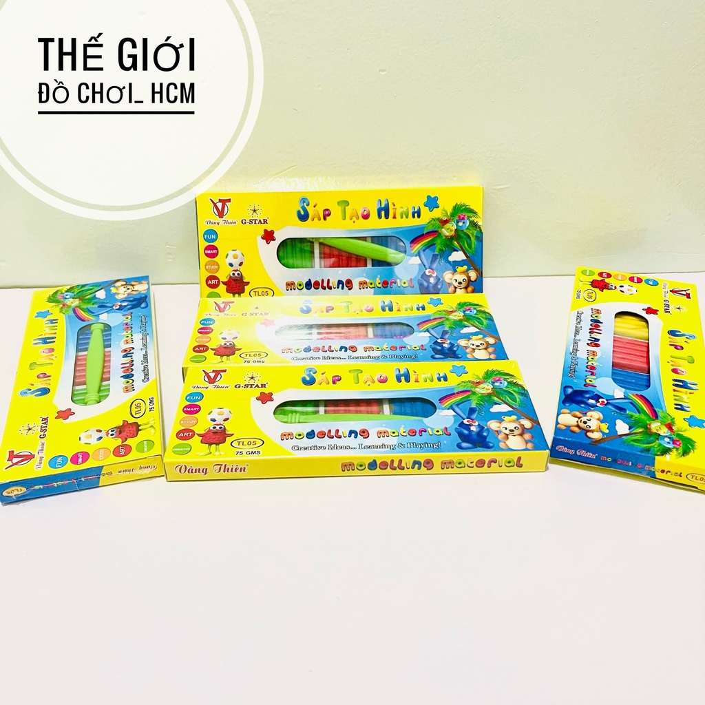Đất nặn, hộp đồ chơi đất sét G-Star , 5 màu (D-05), (1 hộp)
