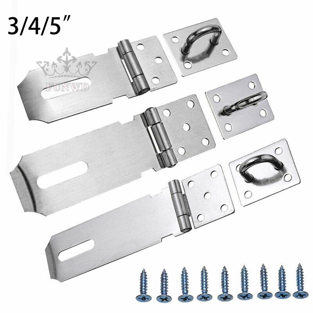 Chốt Cửa Thép Không Gỉ Bền Chống Trộm 3 / 4 / 5 Inch