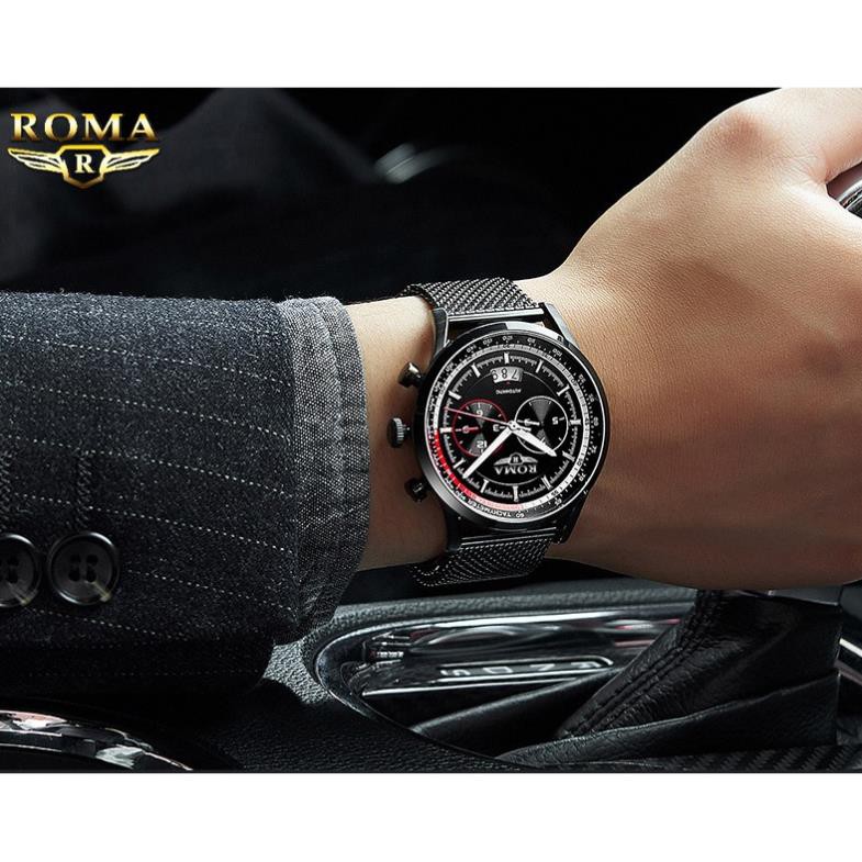 Đồng Hồ Nam ROMA ITALIA Dây Titanium Siêu Bền - Phong Cách Sang Trọng [HÀNG XỊN] | BigBuy360 - bigbuy360.vn