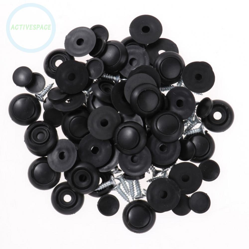 Car Button Snaps 1.4cm Screw 2cm Button Brand New Plastic+Metal Universal