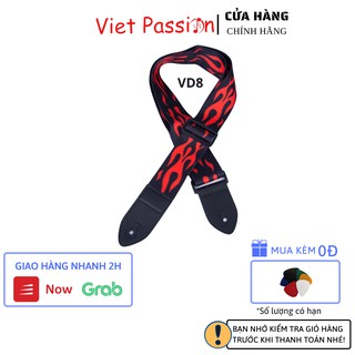Dây đeo đàn guitar ukulele VD8 đàn classic, acoustic ghi ta bass  ghita điện phối hình dày dặn chắc chắn Vietpassion
