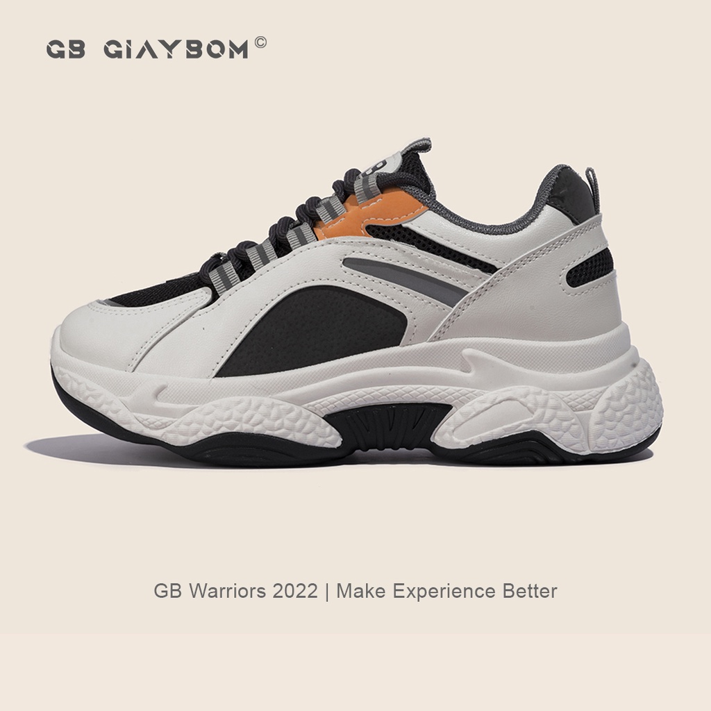 Giày Thể Thao Nữ Giày BOM Sneaker Độn Đế Tăng Chiều Cao Êm Thích Hợp Đi Làm, Học, Chơi giayBOM GB Warriors B1134