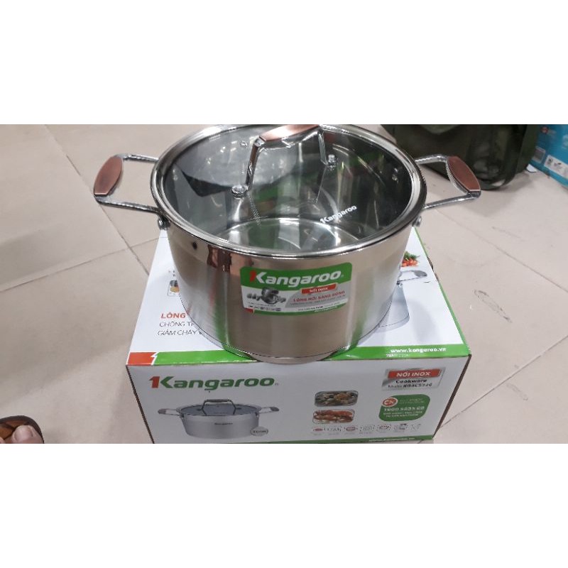 Nồi inox 5 lớp cao cấp của kangaroo kg3cs222