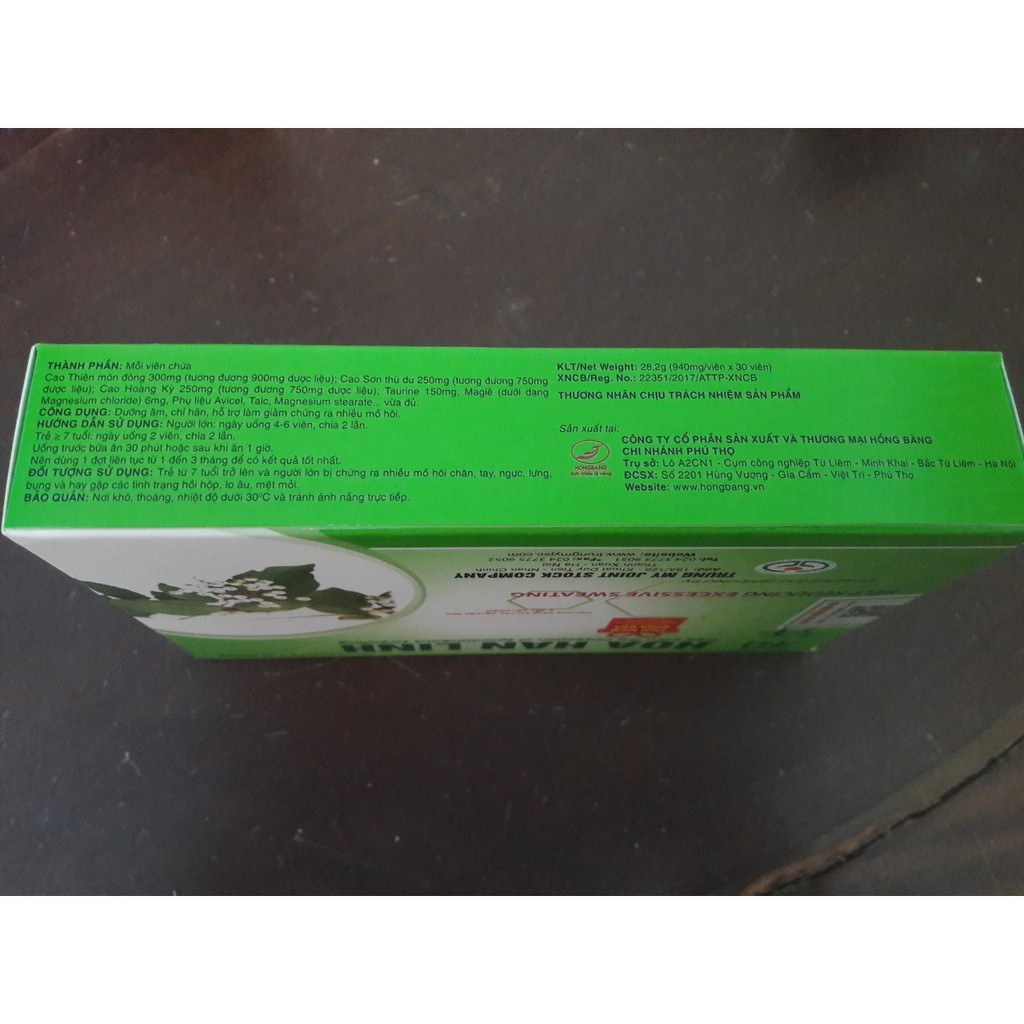 Hòa Hãn Linh Hộp 30 viên uống - Dành Cho Người Ra Mồ Hôi Nhiều - cvspharmacy