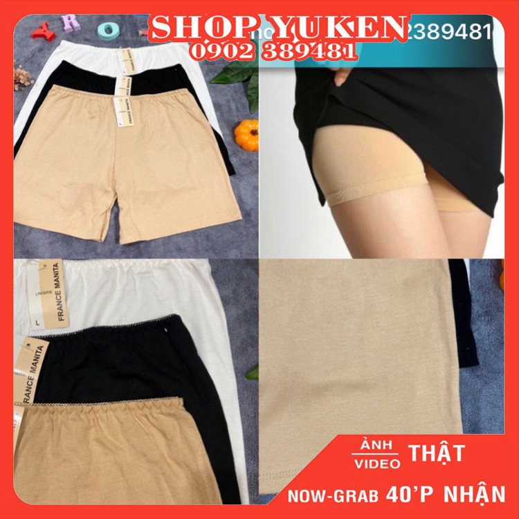 ♥️ SHOP UY TÍN ♥️  Quần Mặc Trong Váy Nữ Cotton Quần bảo hộ trơn bđ27