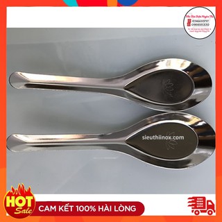 Combo 2 chiếc thìa phở inox cán dài loại dày