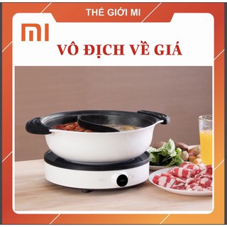 (HÀNG CHÍNH HÃNG)Bộ Bếp Từ Xiaomi DCL02CM kèm nồi lẩu 2 Vị Mijia GJT03CM  Xiaomi