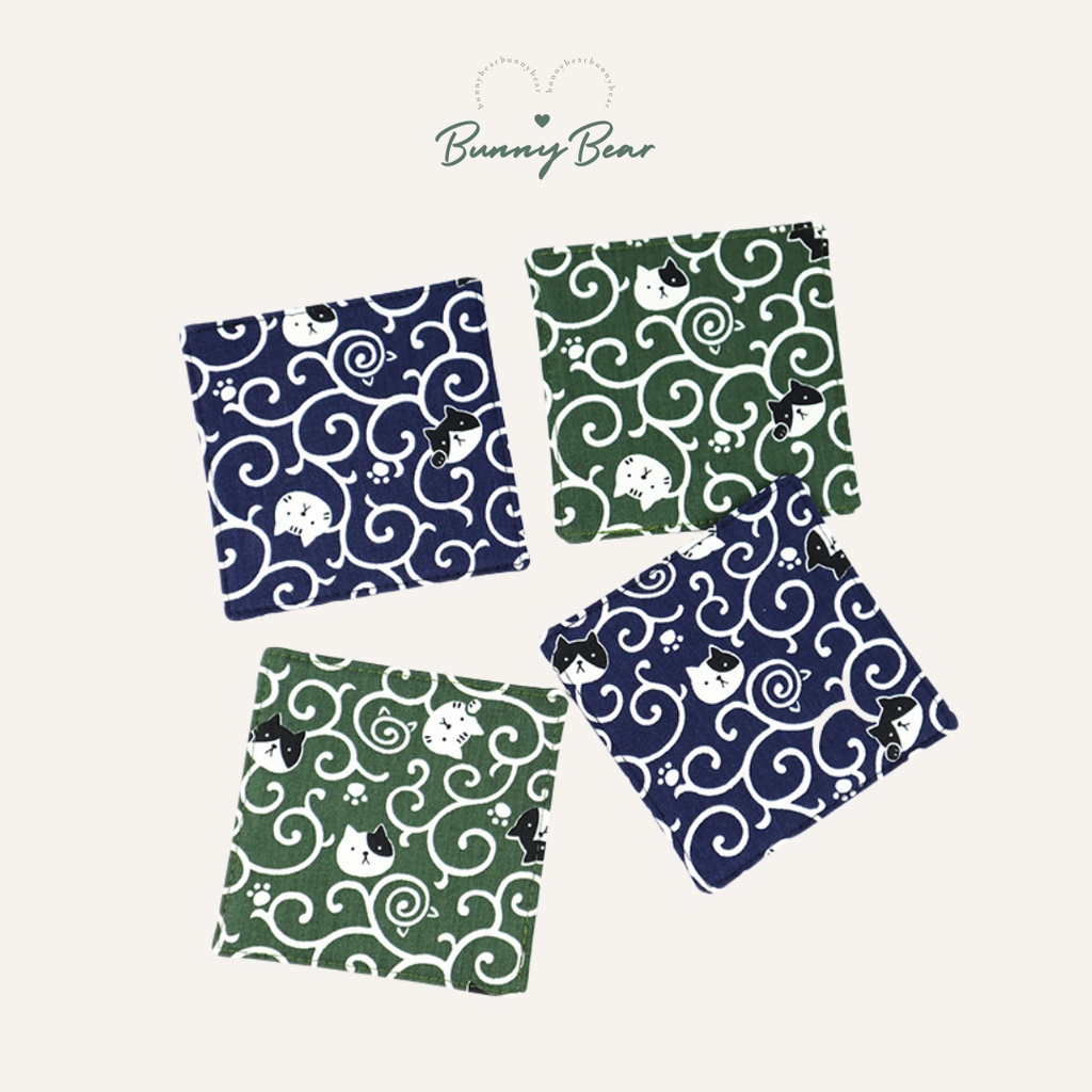 Lót ly vải in hình xinh xắn | Bunny Bear