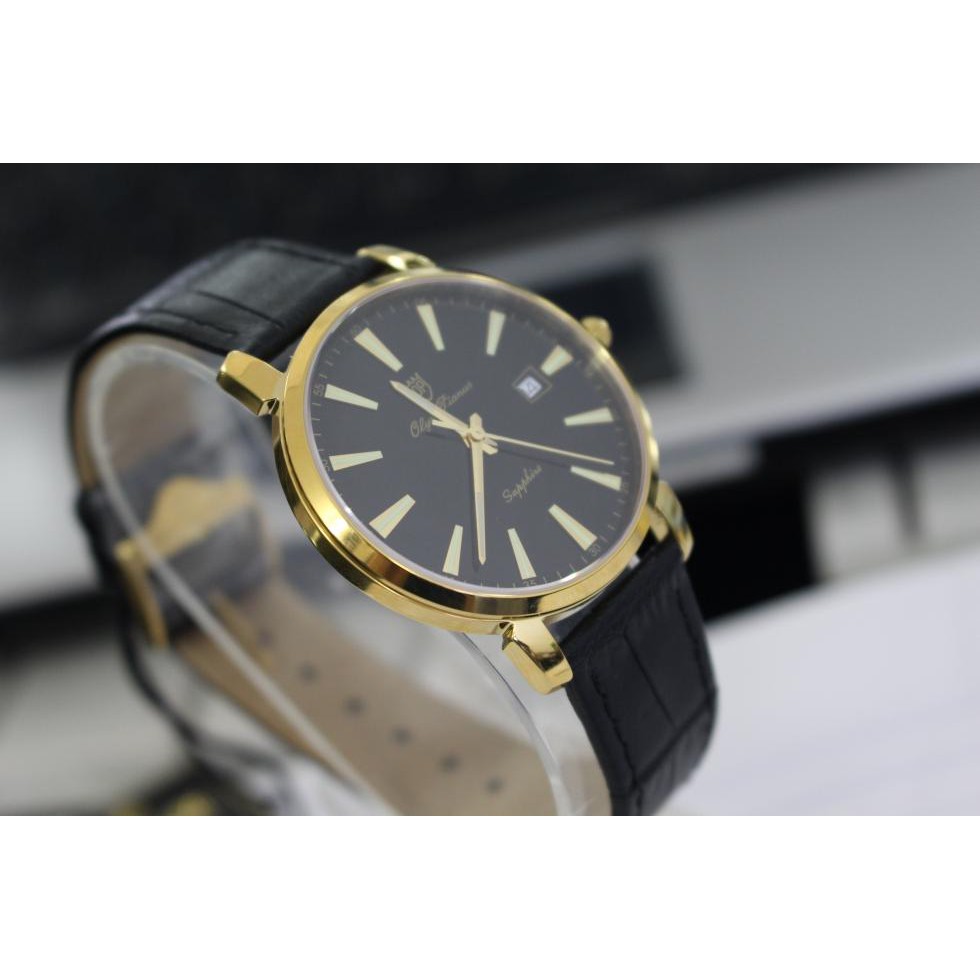 Đồng hồ nam mặt kính sapphire Olym Pianus OP130-03MK-GL đen