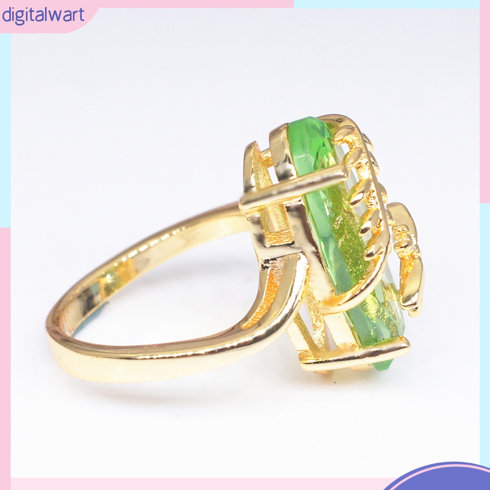 Nhẫn hợp kim hình chuồn chuồn đính đá quý nhân tạo hợp thời trang cho nữ