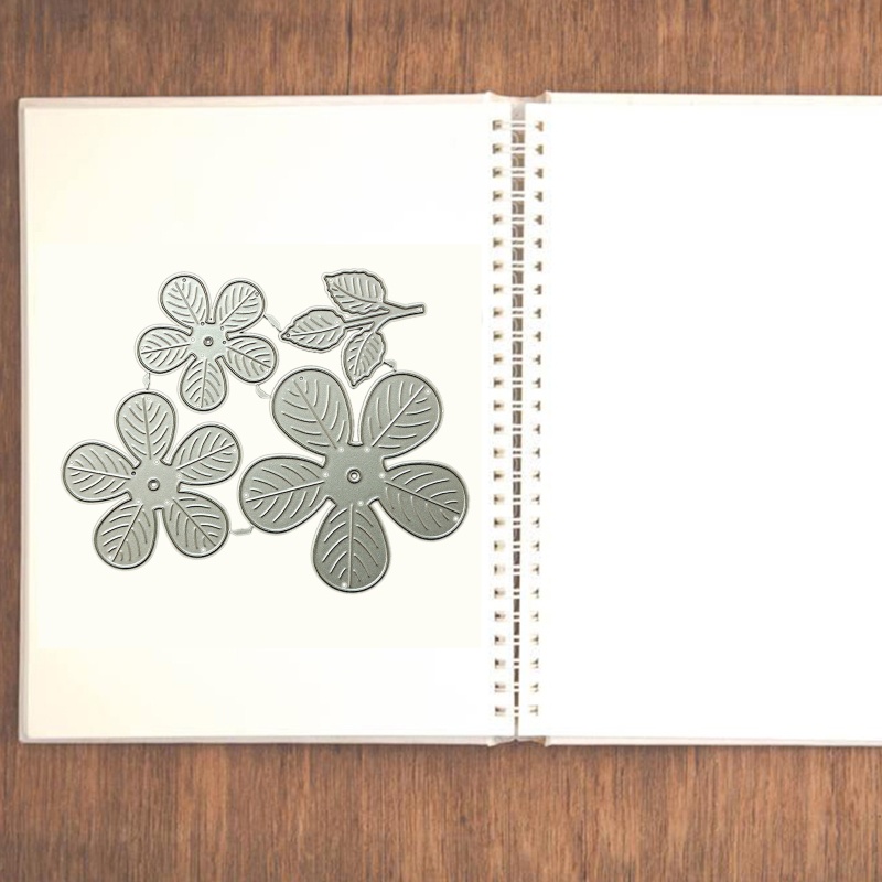 Khuôn Cắt Thẻ Trang Trí Scrapbook Hình Hoa Lá