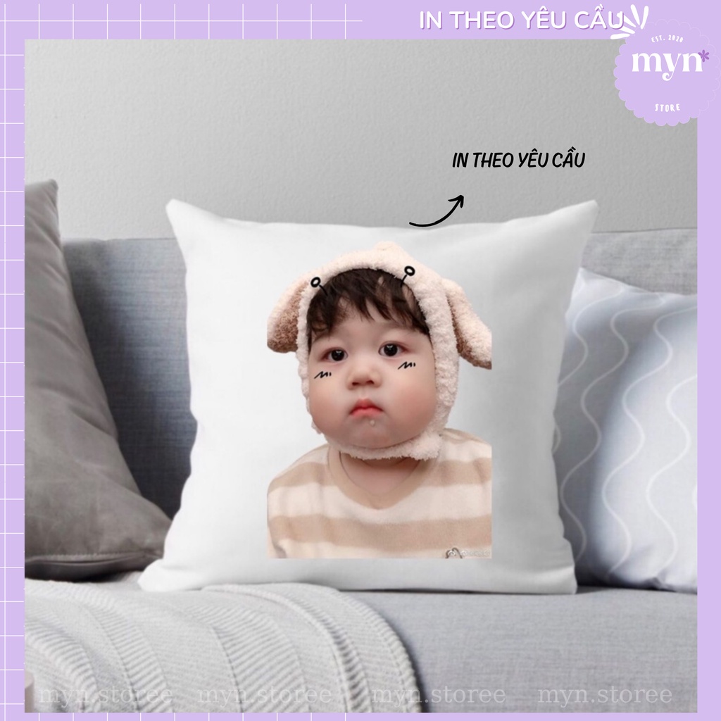 Gối Vuông In Hình Theo Yêu Cầu, Gối In Hình Cá Nhân