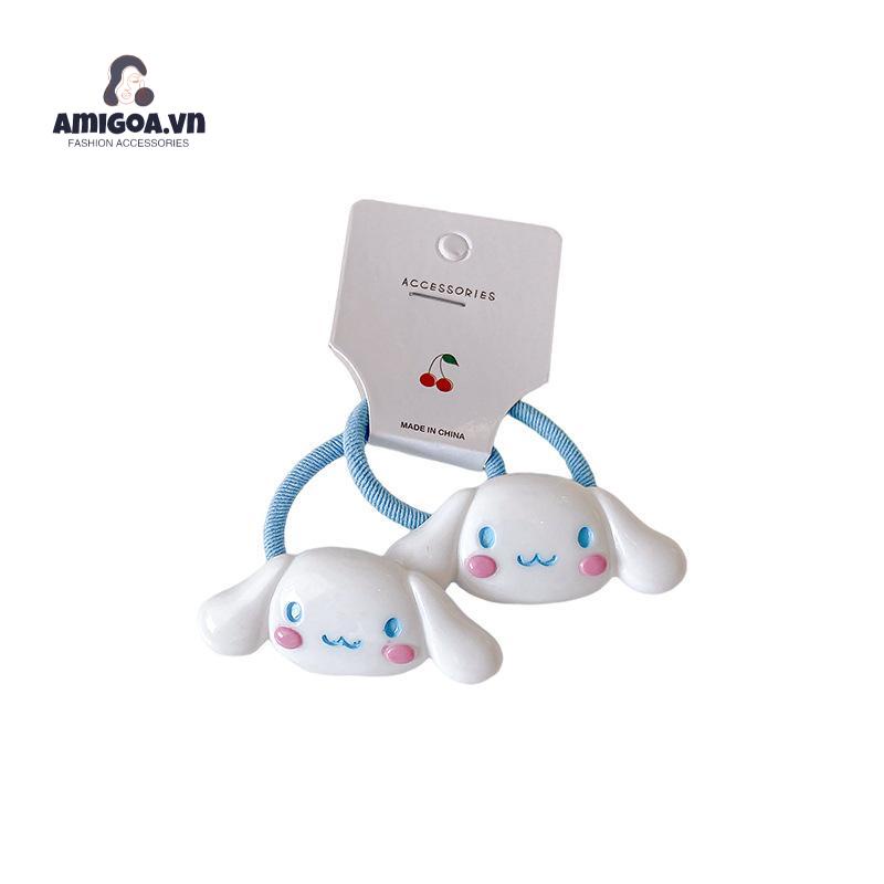 Dây Buộc Tóc Cao Su Co Giãn Kiểu Lolita Đáng Yêu Cho Bạn Gái