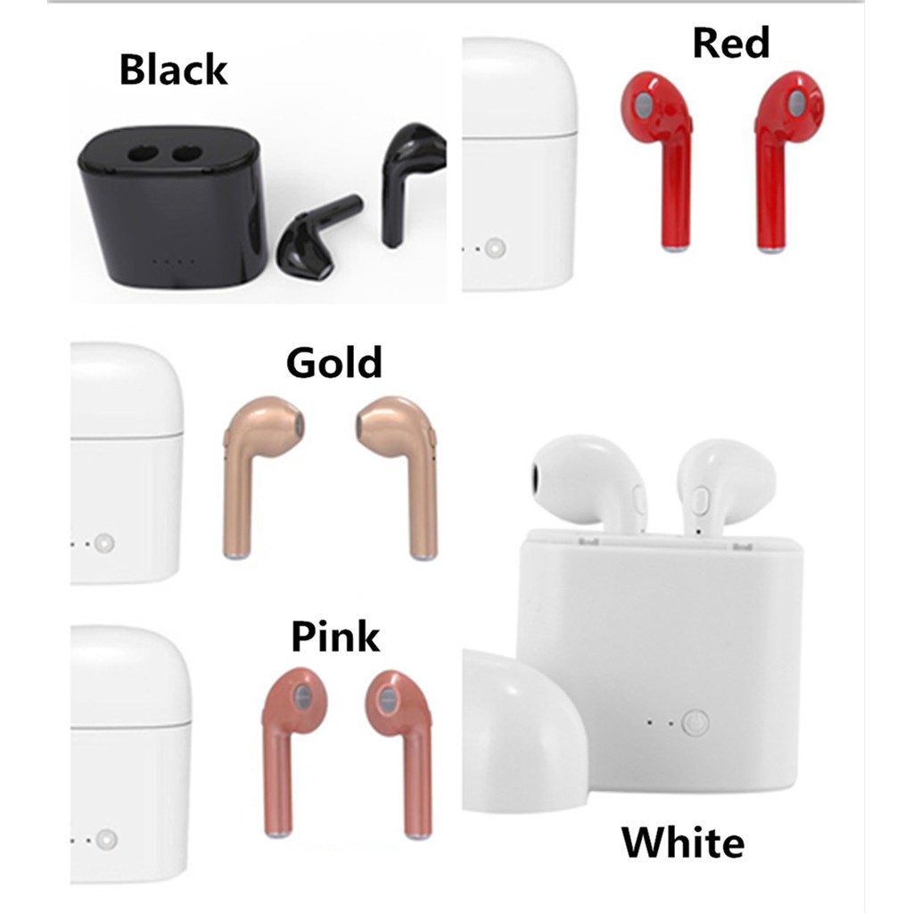 Tai nghe không dây Hot i7S TWS Bluetooth V4.2 âm thanh Stereo | BigBuy360 - bigbuy360.vn